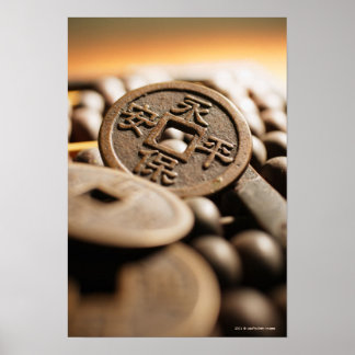 Pôster Fecho da moeda chinesa
