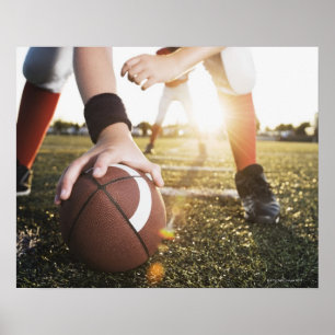 Poster Fecho do centro de futebol preparando-se para o ra