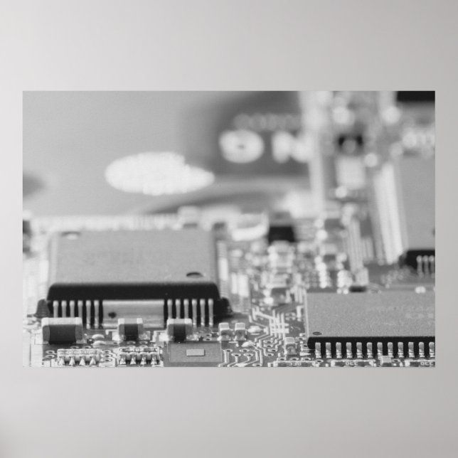 Poster Fecho do chip do computador (Frente)