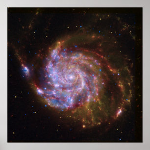 Poster Fécula de cravagem: M101 Galáxia