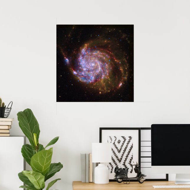 Poster Fécula de cravagem: M101 Galáxia (Escritório em casa)