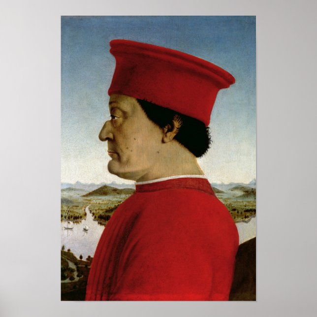 Poster Federigo da Montefeltro Duque de Urbino, c.1465 (Frente)