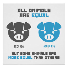 Pôster Feed Pig, Acorn 