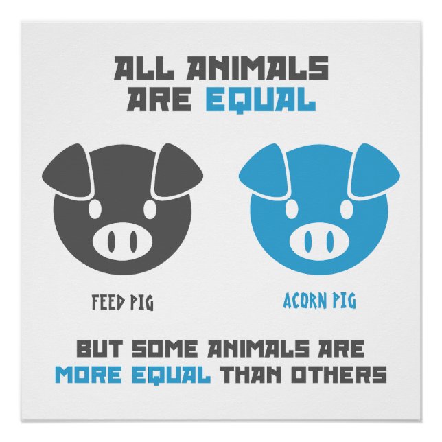 Pôster Feed Pig, Acorn  (Frente)
