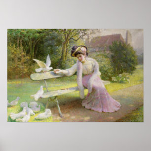 Poster Feeding the Doves