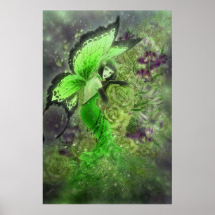 Poster feericamente da arte da fantasia do absinto