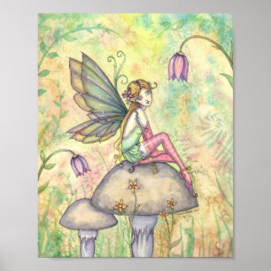 Poster feericamente da flor bonito por Molly