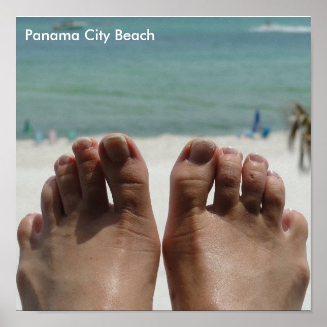 Pôster Feet with beach (Frente)