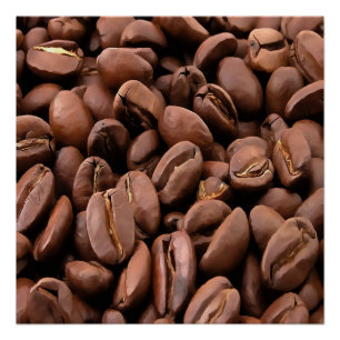 Pôster Feijão de café torrado artístico