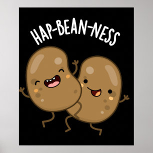 Poster Feijão Engraçado Bean Engraçado Escuro BG