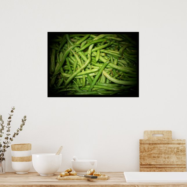 Poster Feijão Verde em Destaque Impresso (Cozinha)