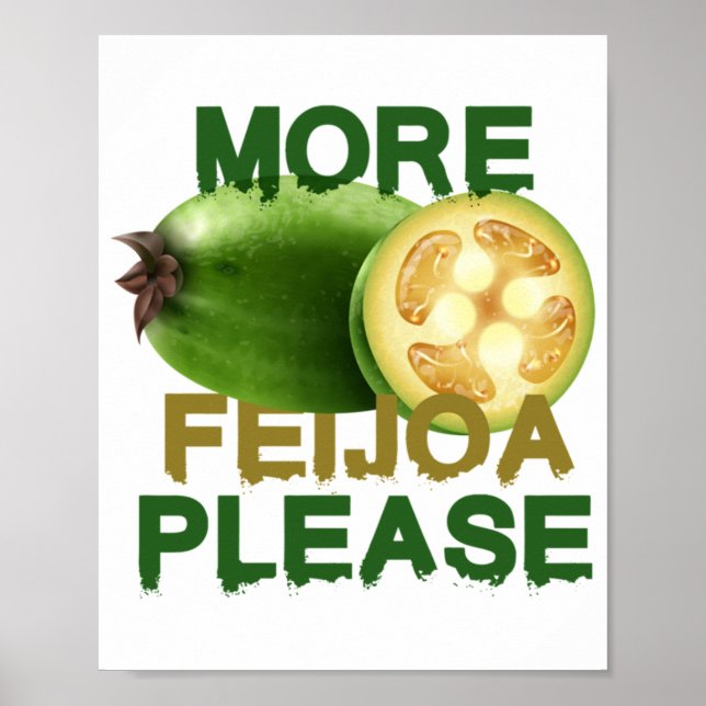 POSTER FEIJOA FRUTA! PRESENTE BONITA PARA AMANTES RARAMEN (Frente)