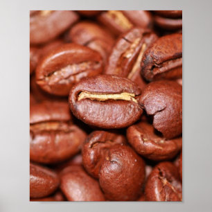 Poster Feijões de café torrados