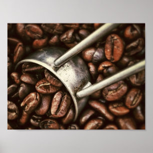Poster Feijões e colher de café