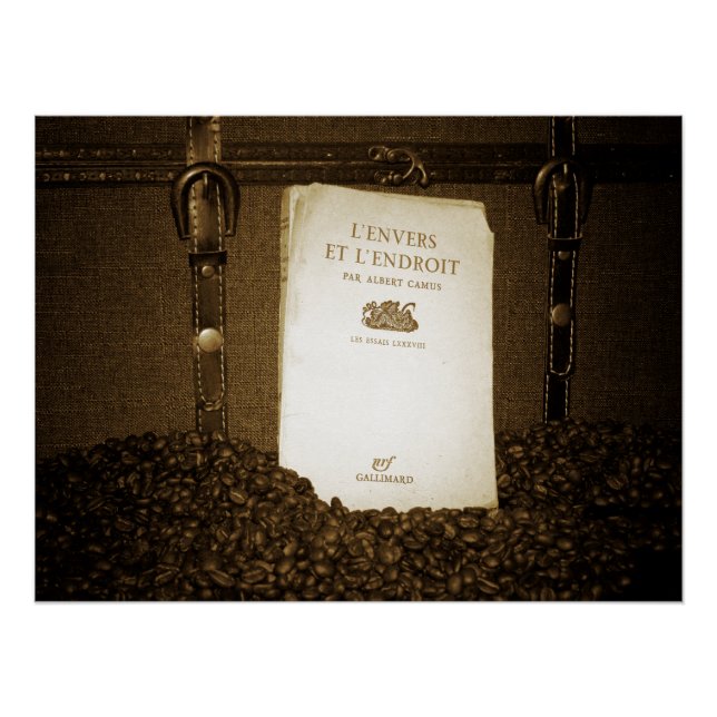 Pôster Feijões e Livro do café (Frente)