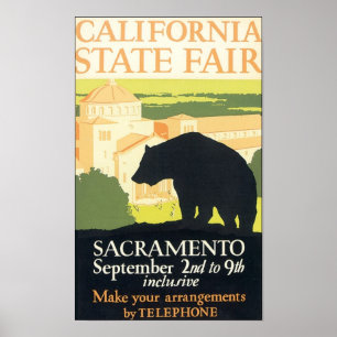 Pôster Feira do Estado da Califórnia em Sacramento