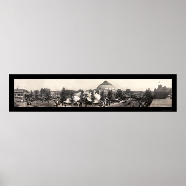 Pôster Feira Estadual de Illinois Foto 1909 (Frente)