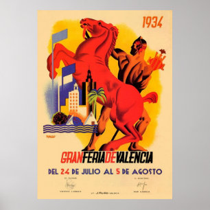 Poster Feira Gran Feria Valencia, 1934