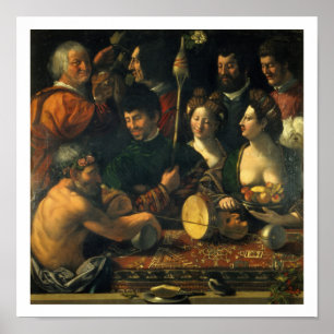 Pôster Feitiçaria ou alegoria de Hercules, c.1535 (óleo