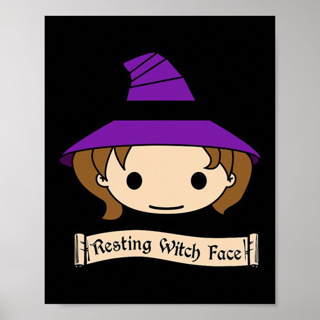 Poster Feiticeira Descansada Figurino Halloween (Frente)