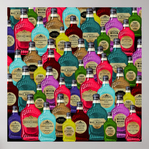 Pôster Feiticeiro Magic Potion Apothecary Tonic Botles