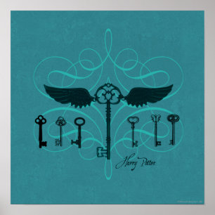 Poster Feitiço de Harry Potter   Chaves Voadoras