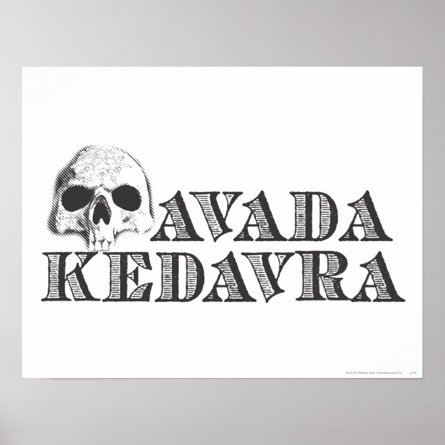 Poster Feitiço Harry Potter | Avada Kedavra (Frente)