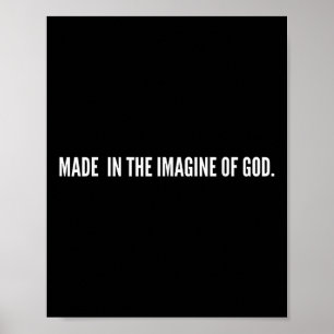 Poster Feito À Imagem De Deus Jesus Bíblia Cristã Diz