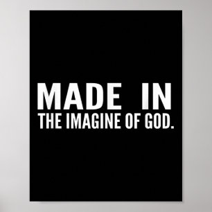 Poster Feito À Imagem De Deus Jesus Bíblia Cristã Diz