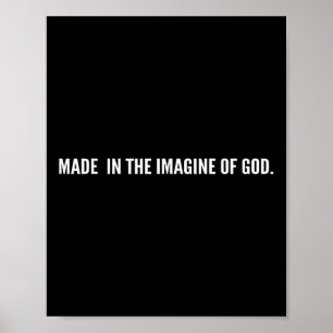 Poster Feito À Imagem De Deus Jesus Bíblia Cristã Diz