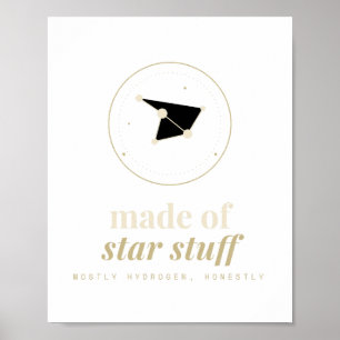 Poster Feito de Coisas Estelares Astronomia Celeste Poste