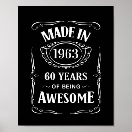 Poster Feito em 1963, 60 anos sendo incrível no dia 2023