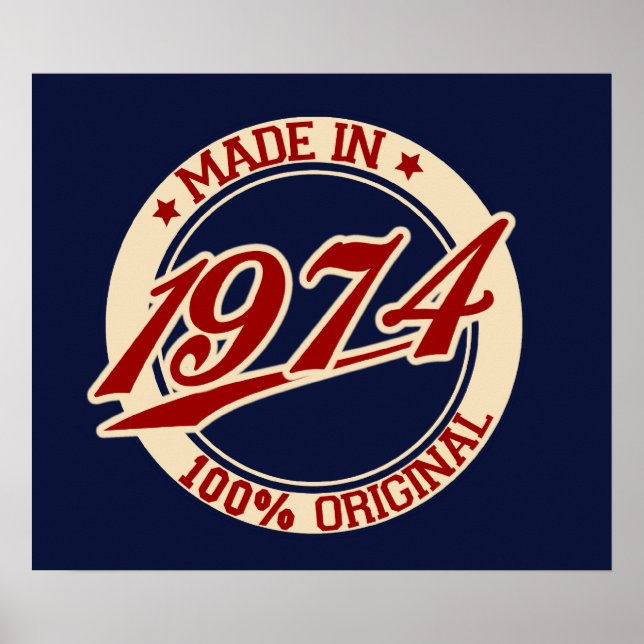 Poster Feito Em 1974 (Frente)