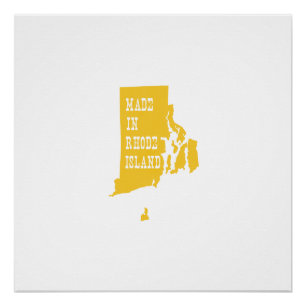 Pôster Feito Em Rhode Island