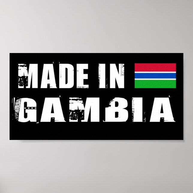 Poster Feito na Gâmbia (Frente)