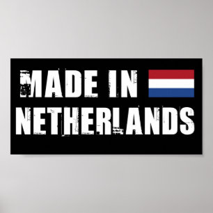 Poster Feito na Holanda