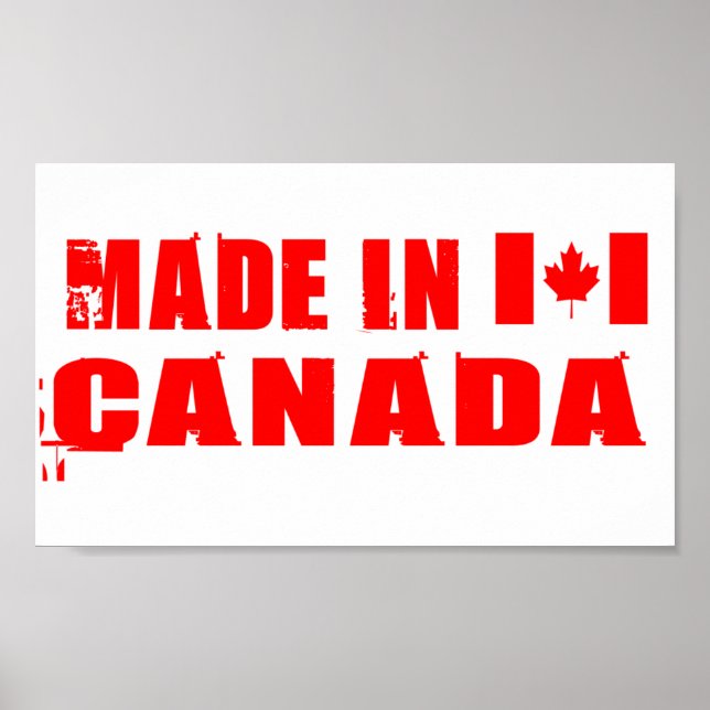 Poster Feito no Canadá (Frente)