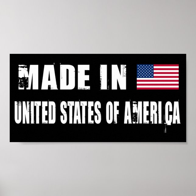 Poster Feito nos Estados Unidos da América (Frente)