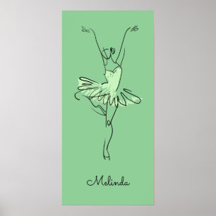 Poster feito sob encomenda da bailarina do nome &