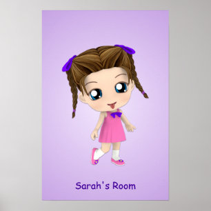 Poster feito sob encomenda de Chibi da sala das