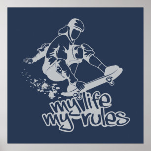 Poster feito sob encomenda Skateboarding