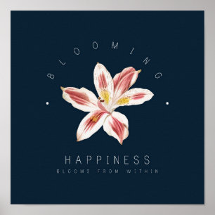 Poster Felicidade Blooms