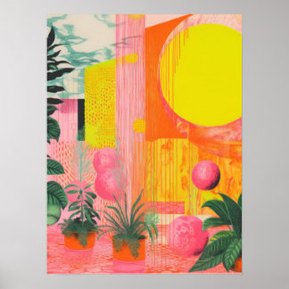 Poster Felicidade Botânica: Harmonia Sun