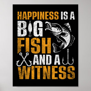 Poster Felicidade É Um Peixe Grande E Uma Testemunha