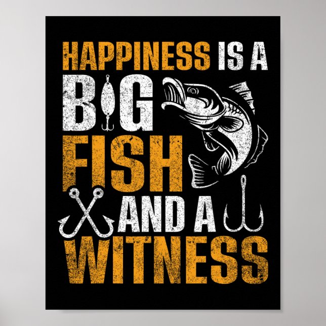 Poster Felicidade É Um Peixe Grande E Uma Testemunha (Frente)