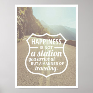 Poster Felicidade Encorajar Sucesso Dicas de VidaArt