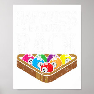 Poster Felicidade Perfeita Rack Funny Piscina Player Bill