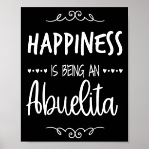 Poster Felicidade sendo uma Abuelita Avó Espanhola Mexica