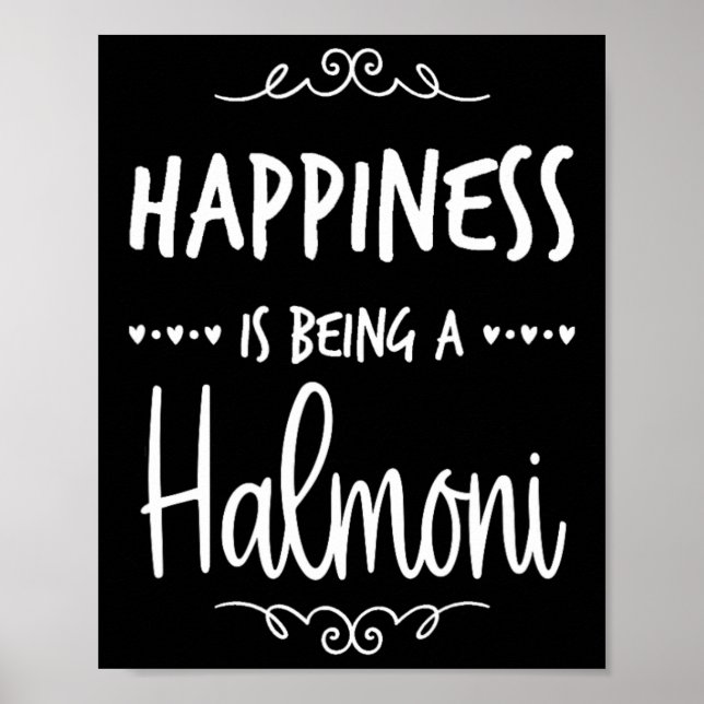 Poster Felicidade sendo uma vovó coreana Halmoni (Frente)