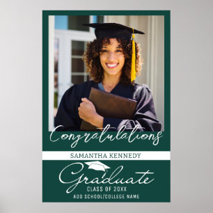 Poster Felicitações de Formatura Foto Graduado Turma de 2